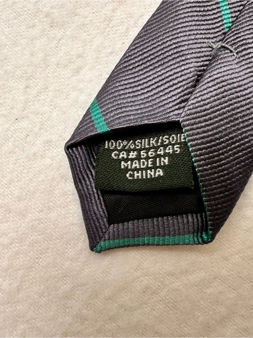 Classic Men's Navy Tie with Teal Stripe j crew